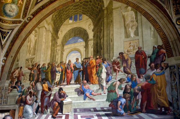 School of Athens painted by Raphael in the Vatican