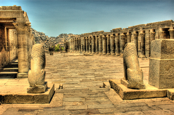 Inside Philae temple, shot in HDR